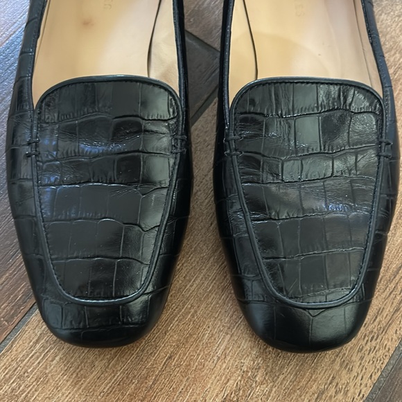 Dear Frances Black Croc Leather Cruise Loafer - Picture 4 of 11